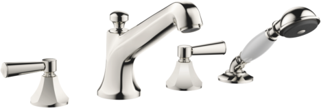 Dornbracht Madison Flair Vierloch-Armatur 27502370-08 für Wannenrand/Fliesenrandmontage, platin