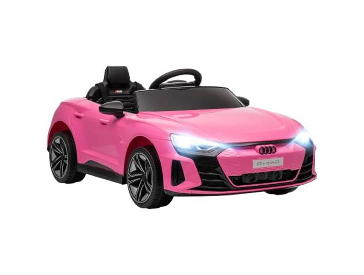 HOMCOM Kinder Elektroauto Audi RS E-tron GT 12V Kinderauto 2 Motor Rosa