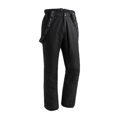 Skihose MAIER SPORTS "Anton slim 2.0", Herren, Gr. 23, Kurzgrößen, schwarz, 100% Polyester, Hosen Skihose, Herren Schneehose mit Hosenträgern, wind/wasserdicht, Slim Fit