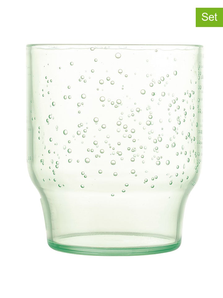 Villa d´Este 6er-Set: Wassergläser "Unico" in Helllgrün - 325 ml - onesize