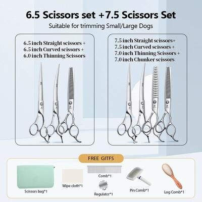 Uplift Picks Fenice Professional Pet Grooming Scissors Set For Dogs And Cats 23