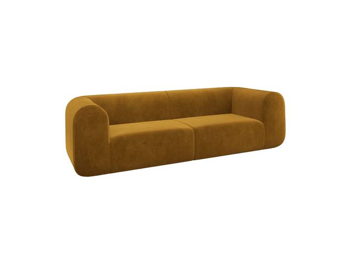 Tom Dixon Plump modulaire bank Gold royal velvet, 3-zits