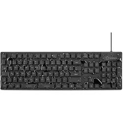Renkforce RF-3561816 (DE, Kabelgebunden), Tastatur, Schwarz