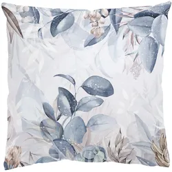 DEKOKISSEN Botanik in Pastell Blau & Beige 50/50 cm