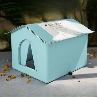 Uplifted Finds Waterproof Outdoor All Season Cat Shelter basic Blue m