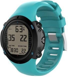 Everyday Crate Suunto D6i Silicone Watch Strap Comfortable Replacement Watch Band For Everyday Wear sky Blue