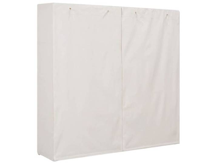 En Promotion Armoire de chambre Moderne - ABOTT@ Cabinet vêtements/Garde-robe - Blanc 173x40x170cm Tissu 762649