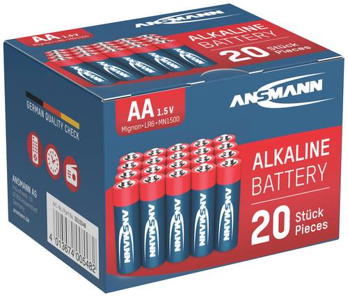 Ansmann LR06 Red-Line Mignon (AA)-Batterie Alkali-Mangan 1.5 V 20 St.