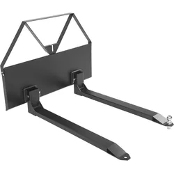 VEVOR Schnellbefestigung, 1160x145x822 mm Palettengabeln für Kompaktlader mit Rahmen, 1179 kg Traglast, Anhängerkupplungskugel 47,6 mm, Schnellkupplung, Frontlader, für Kompaktlader, Traktoren
