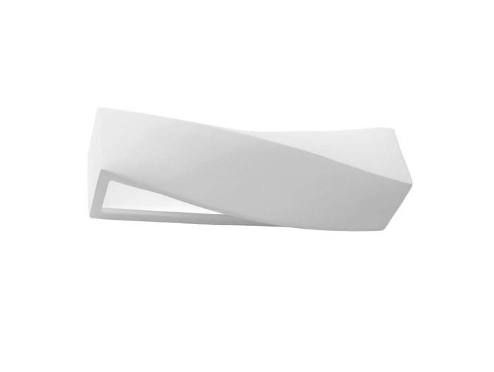 Wandleuchte Sigma, Weiß, Glas, Keramik, 12x14x42 cm, ISO 9001, Touch (on/off), Lampen & Leuchten, Innenbeleuchtung, Wandleuchten, Wandlampen mit Schalter