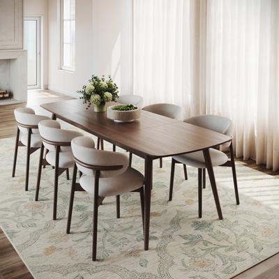 Nuloom Mirzelle Floral Transitional Washable Area Rug
