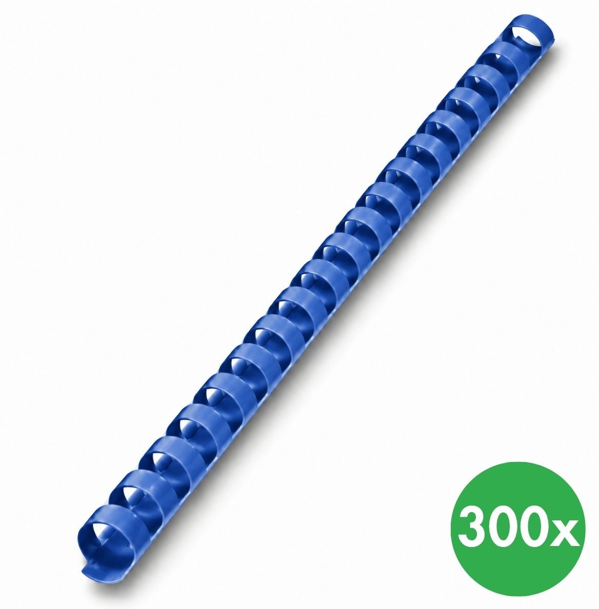 B2B Partner Plastikbinderücken 16 mm, blau, Packung mit 300 Stück