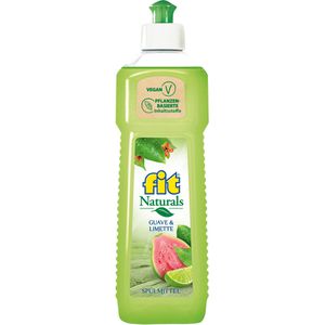 fit Spülmittel Naturals Guave-Limette, mikroplastikfrei, biologisch abbaubar, höchste Fettlösekraft, Flasche, 500 ml