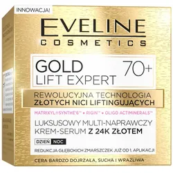 Luxuriöses, mehrfach reparierendes Creme-Serum mit 24k Gold 70+