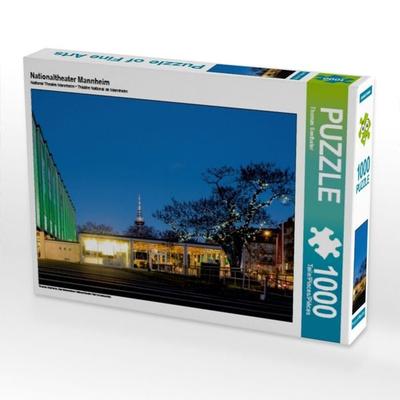 CALVENDO Puzzle Nationaltheater Mannheim | 1000 Teile Lege-Größe 64x48cm Foto-Puzzle für glückliche Stunden