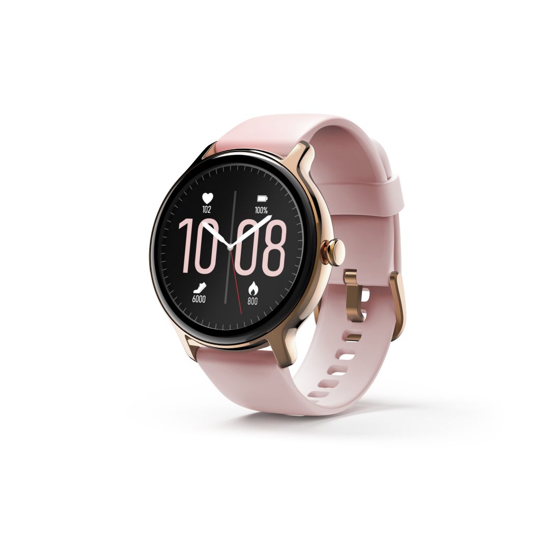 Hama 178608 Fit Watch 4910 45 mm Smartwatch Rund IP68 144 h (Roségold) 00178608