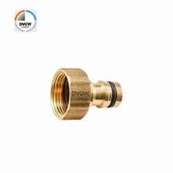 GEKA® plus Stecksystem Hahnstecker Messing Trinkwasser 1/2" (19,17mm)