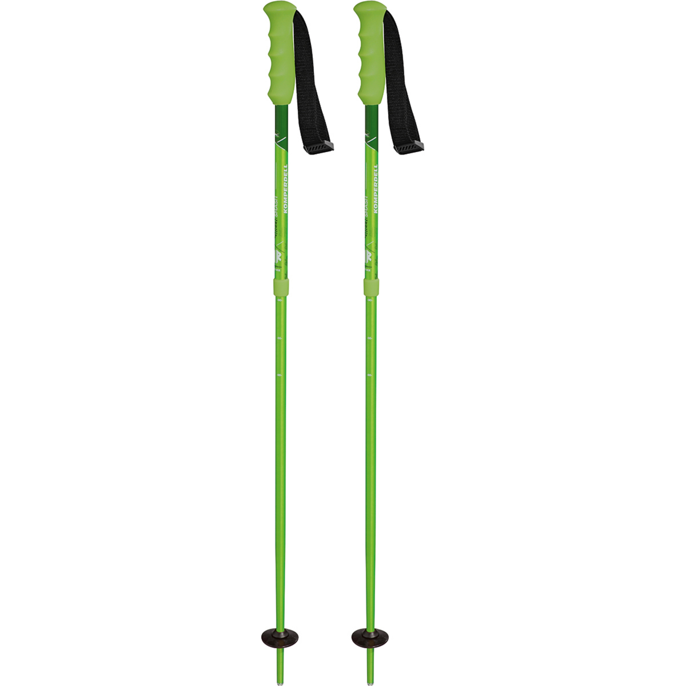 Komperdell Smash Series Skistöcke Kinder Skistöcke gruen Größe 80-105cm Freeride | Skifahren