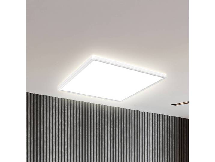 B.K. Licht LED-Panel Eki, 42 x cm, weiß, Step-dim, Backlight, 4.000K dimmbar, weiß / opal, für Arbeitszimmer / Büro, Kunststoff, LED Panel