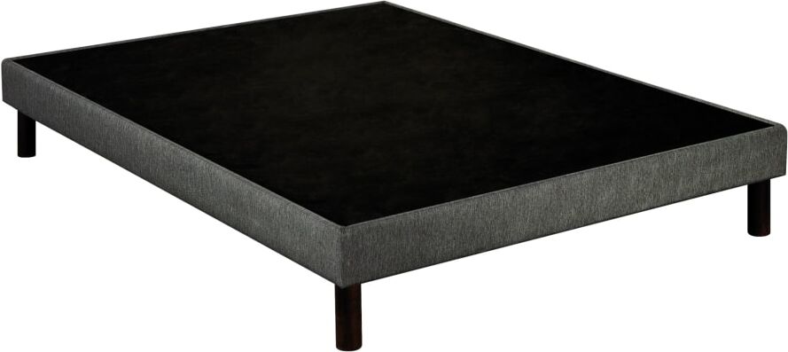 Epeda Sommier déco tapissier gris 120x190 Gris 190x14x120cm