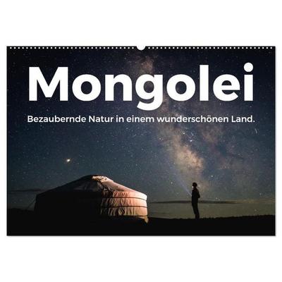 Mongolei - Bezaubernde Natur in einem wunderschönen Land. (Wandkalender 2026 DIN A2 quer), CALVENDO Monatskalender