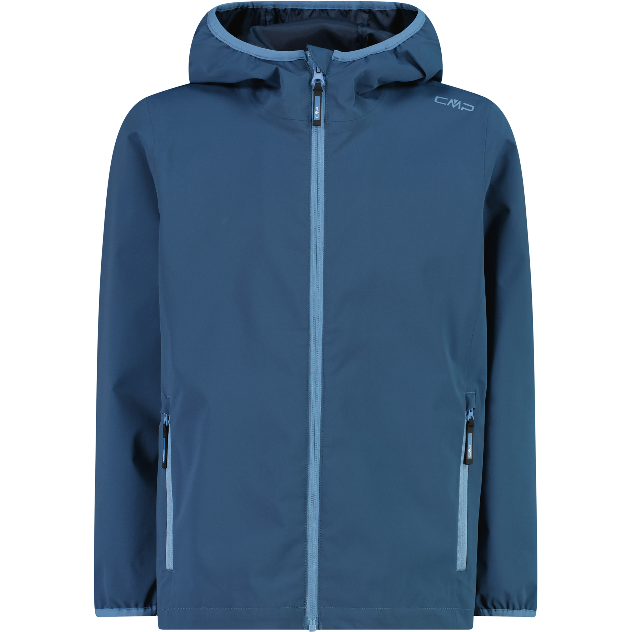 CMP Kinder Regenjacke blau Größe 104 Trekking Winddicht Wasserabweisend