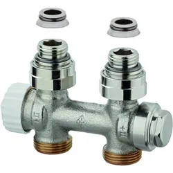Heimeier Multilux Ventil-Zweirohrsystem 3850-02.000 Rp 1/2, Durchgang, Rotguss vernickelt