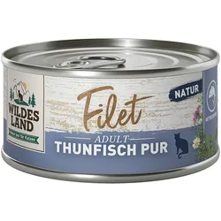 Wildes Land 80g Filet Thunfisch Pur Thunfisch Pur 12x 80g