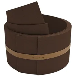 zaun|zu® Sichtschutzstreifen Premium Halbe Set Einzelstreifen Braun 2,55m