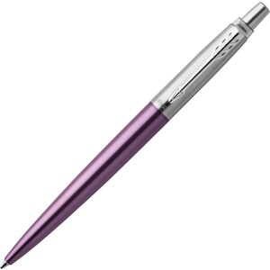 Parker Kugelschreiber Jotter Victoria Violet C.C., violett/silber, Edelstahl, Schreibfarbe blau