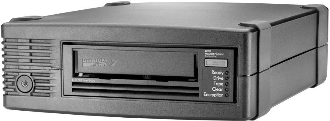 HPE StoreEver LTO-7 Ultrium 15000 External Tape Drive, Speicherlaufwerk, Bandkartusche, Serial Attached SCSI (SAS), 2.5:1, LTO, 5,25" Halbe Höhe