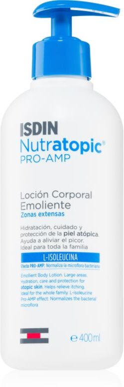 ISDIN Nutratopic PRO-AMP lait corporel apaisant pour peaux atopiques 400 ml