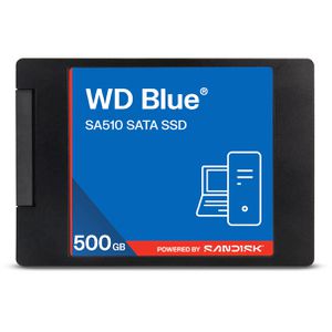 WesternDigital Festplatte WD Blue SA510 WDS500G5B0A-00LMP0, 2,5 Zoll, intern, SATA III, 500GB SSD