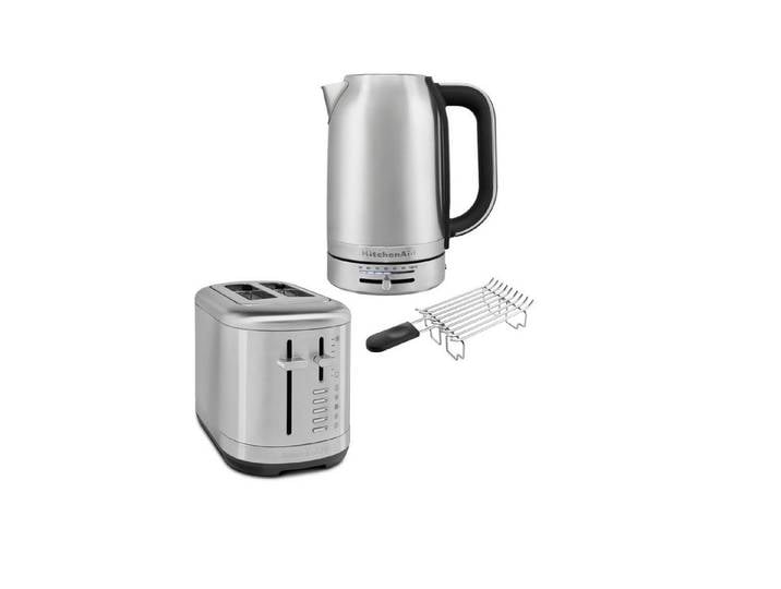 KitchenAid Toaster Set Wasserkocher 5KEK1701, Toaster 5KMT2109 + Brötchenaufsatz