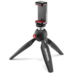Manfrotto PIXI Mini-Stativ mit Smartphone-Klemme schwarz