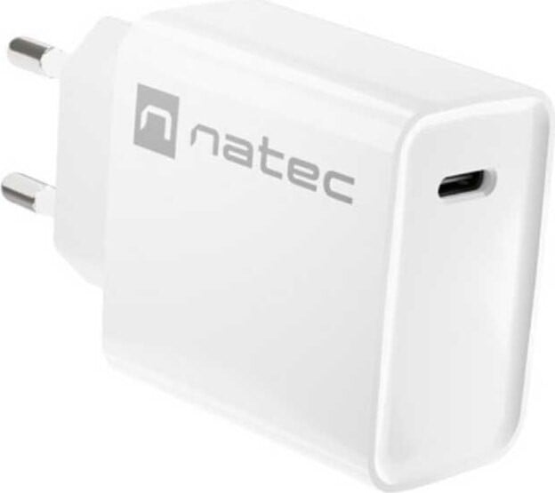 Natec Ribera USB-C 20W PD Oplader - Wit