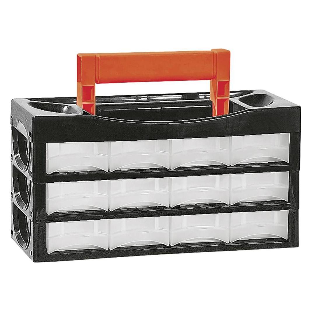 Alutec Kleinteilemagazin mit 12 Schubladen (66009)