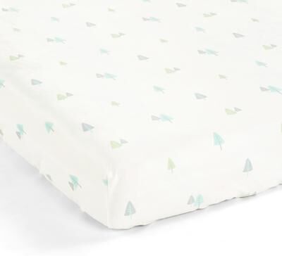 "Lush Decor Hygge Sloth Trees Soft & Plush Fitted Crib Sheet - 52""x 28"" x 9"""