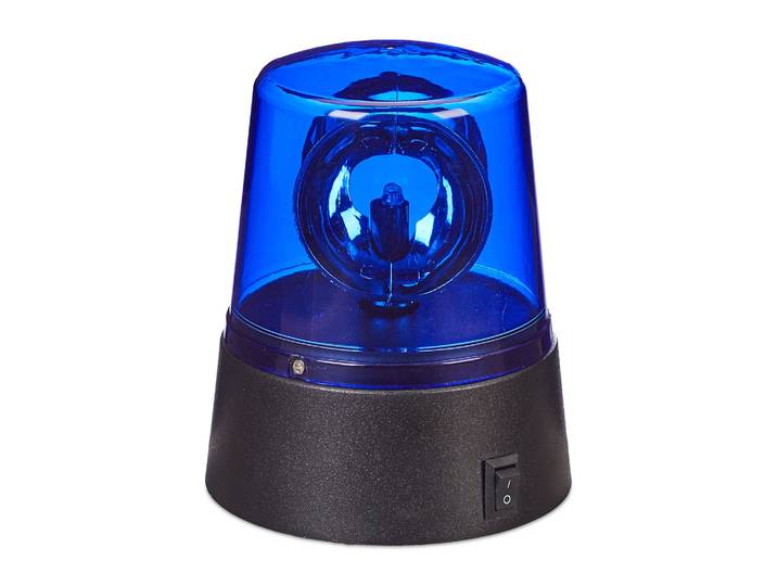 LED Blaulicht Blau-Schwarz