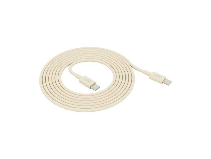Kord Kord USB-C naar USB-C oplaadkabel 1,8 m Pearled Ivory