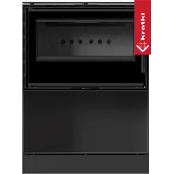 Kaminofen aus Stahl KRATKI KARI 70 Ø 150 8 kW Platz für Holz schwarz Verkleidung