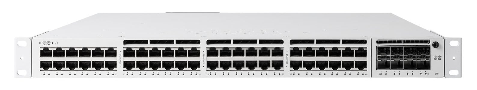 Cisco Meraki MS390-48P-HW Managed L3 Gigabit Ethernet Switch met PoE en 1U Rackmontage