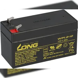 Kung Long WP1.2-12 AGM Akku 12V 1,2Ah – passend für Alarmanlage | VdS-Ausführung