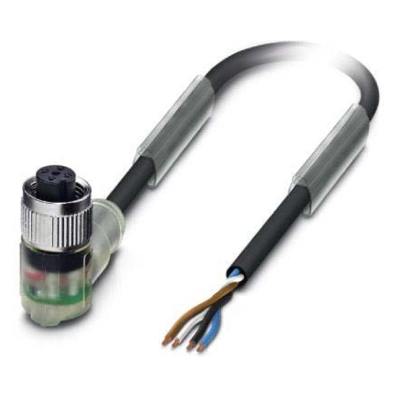 Phoenix Contact Kabelis 4P 5m freies Kabelende Winkelsteckdose M12 su LED SAC-4P-5,0-PUR (1668302)