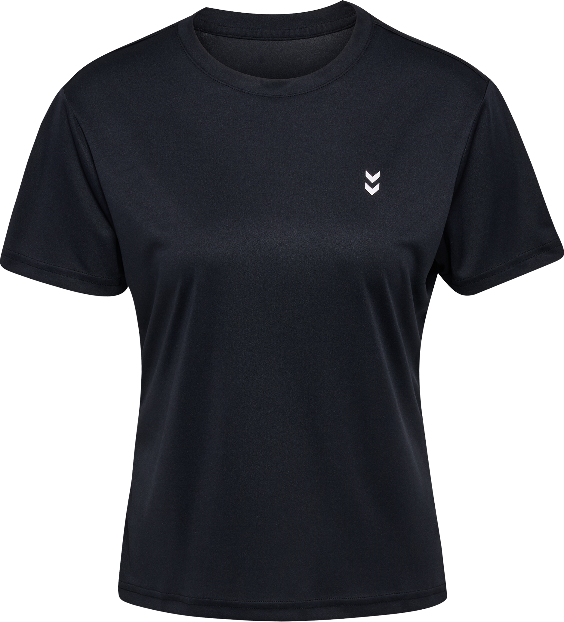 Trainingsshirt HUMMEL "HMLPULSE TRAINING W T-SHIRT S/S", Damen, Gr. L, schwarz, Obermaterial: 100% Polyester, normal, Shirts Trainingsshirt, reguläre Passform, atmungsaktives Interlock-Material schwarz L