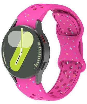 Everyday Crate Samsung Galaxy Watch 7 40mm 44mm Silicone Watch Band Eco Friendly Colorful Dots Replacement Strap dark Pink