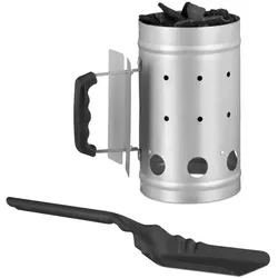 Relaxdays 2 tlg. Grill-Set Schwarz,Silber