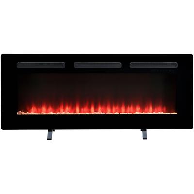 Elektrokamin DIMPLEX "Sierra 48", schwarz, B:1.219cm H:49,5cm T:16,5cm, Elektrokaminöfen, schwarz,mit Heizung, Fernbedienung, App, Optiflame Flammeneffekt