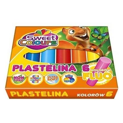 Sweet Colours Fluo-Knetmasse, 6 Farben (47590894)
