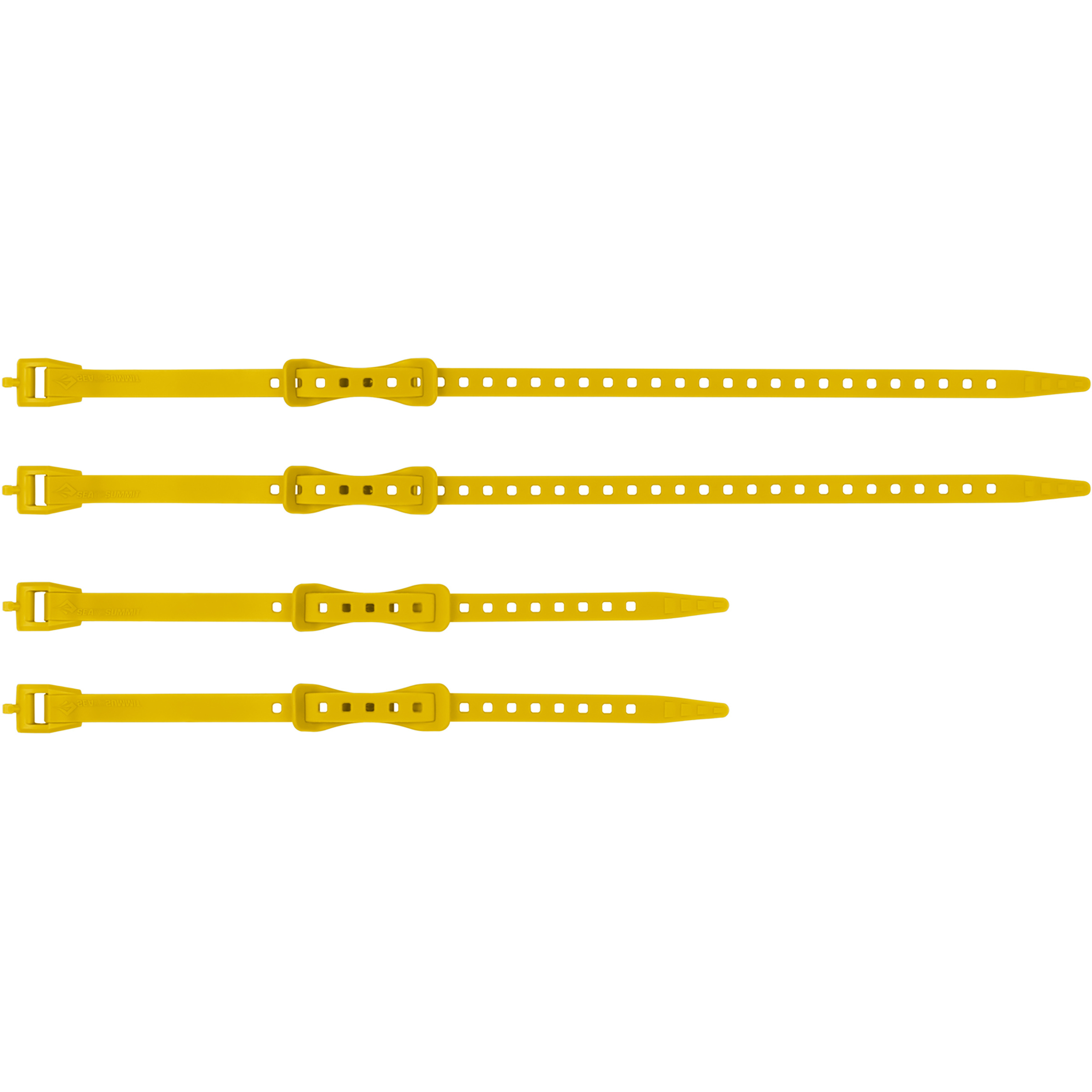 Sea to Summit Stretch-Loc Mini Strap 4er Set Reise-Accessoires weiss Größe sulphur Camping